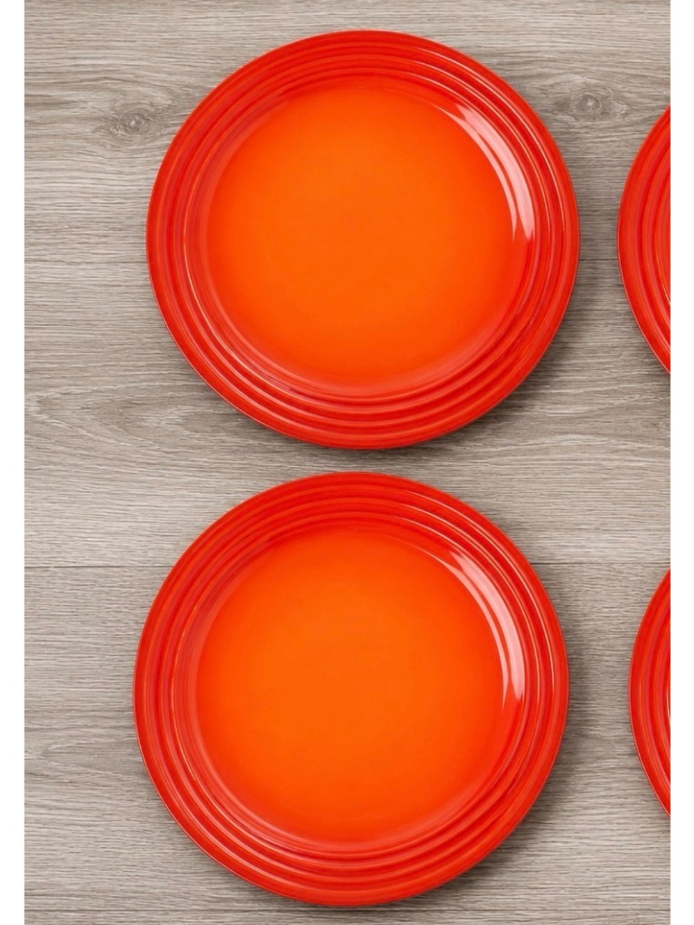 Le Creuset new orange “Flame” Dinner Plates - Set of 2 2nd choix